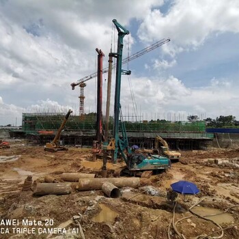 貴港旋挖鉆機施工隊伍廣西方樁支護樁工程施工打樁機老板