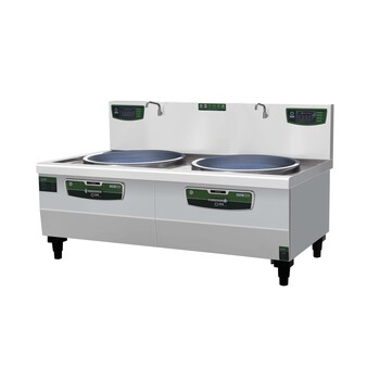 佰潔商用電磁爐LCDCXC-2000電磁雙頭雙尾爐雙頭電磁炒菜爐