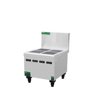 佰潔商用電磁爐LCDCBZ-4電磁四頭煲仔爐旋鈕款電磁低湯爐