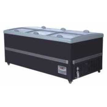 澳雪商用冷柜LX-SD-2000双面卧式岛柜2米双面冷冻展示柜