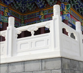 寺院汉白玉石栏杆定制-供应全国寺院大殿周围石雕栏杆
