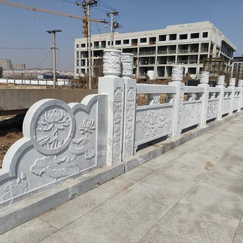 河道橋梁石護(hù)欄定制加工廠(chǎng)-石材護(hù)欄批量供應(yīng)