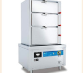 沁鑫电磁海鲜蒸柜QX-HI-E125商用三门电磁海鲜蒸柜多功能电磁蒸柜