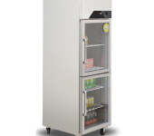 金松上下门陈列柜GB0.4L2U金松立式保鲜展示柜蔬果冷藏保鲜展示柜