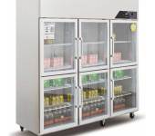 金松六门保鲜陈列柜GB1.6L6U商用六门冷藏展示柜直冷冷藏保鲜柜