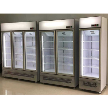 凌雪三门风冷冷藏柜商用立式风冷饮料柜商超乳品饮料柜