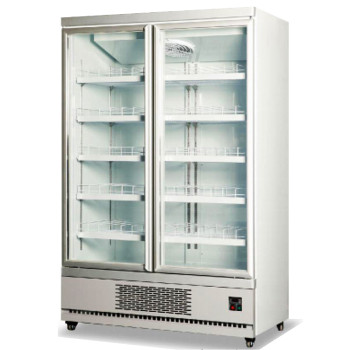 凯雪双门饮料柜KX-1.2HLC商用立式冷藏展示柜大二门保鲜陈列柜