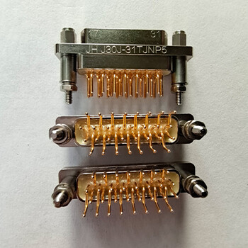 轴向直插J30J-100TJNP32-J垂直安装锦宏牌矩形电连接器