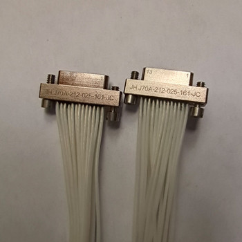 300mm線纜J70A-212-069-161-JC鍍金插針微矩形連接器錦宏牌