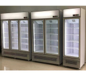 凌雪三门饮料展示柜立式商用风冷冷藏柜商超风冷乳品饮料柜