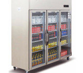 洛德三门冷藏保鲜柜GB1.6L3LD商用三门饮料陈列柜乳品饮料柜