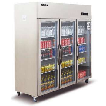 洛德三門冷藏保鮮柜GB1.6L3LD商用三門飲料陳列柜乳品飲料柜