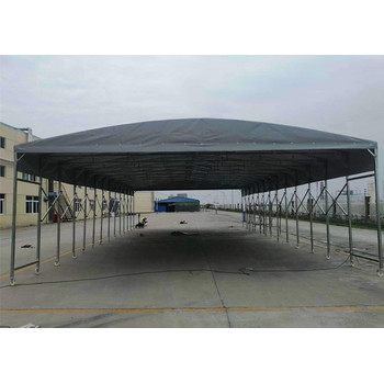 渭南戶外伸縮遮陽棚電動雨棚移動伸縮推拉篷活動推拉雨棚