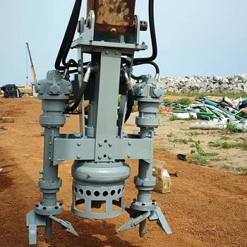 挖掘機(jī)帶動(dòng)絞吸泥漿泵挖機(jī)上掛載的抽沙泵