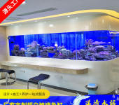定做中大型水族鱼缸超市酒店有机玻璃海鲜池龙虾缸批量出口