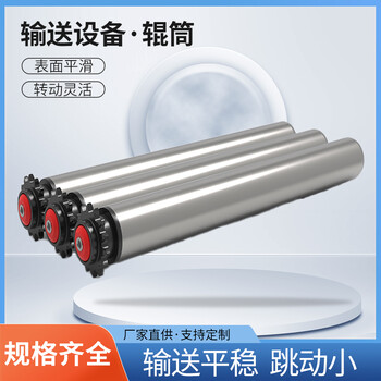 優(yōu)耐德科技供應(yīng)輥筒雙鏈輪輥筒動(dòng)力輸送輥筒流水線傳動(dòng)托輥