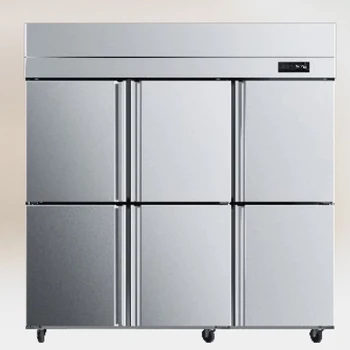 愛雪商用冰箱QB-04L*3D標準工程款六門冰箱雙機雙溫冷藏冷凍柜