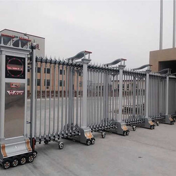 南開區(qū)工廠大門伸縮門/電動門制造商/定制