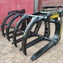 裝載機(jī)鏟車改叉車叉子鏟車抓草器航吊貨叉鏟車抓木器挖機(jī)夾子