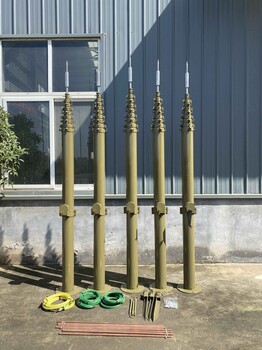 河南揚博10米13米25米手搖升降桿避雷針車載電動應急天線伸縮桅桿