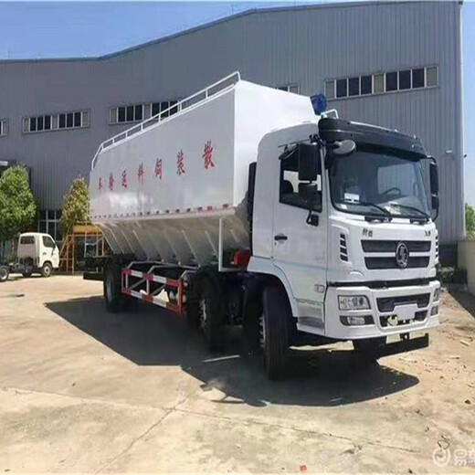 二东风畅行后四散装饲料车车在随州随时看车/湖南散装饲料运输车