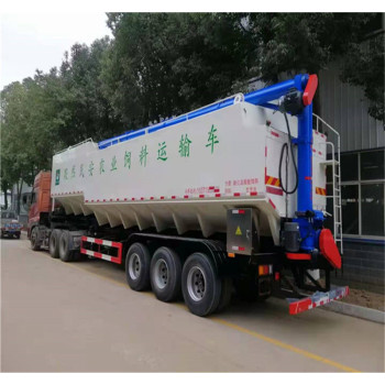 二手30吨散装饲料车物流运输轻量化饲料运输车40方散装饲料车多少钱