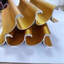 鋁合金波浪板長(zhǎng)城板凹凸背景墻格柵板型材廠家