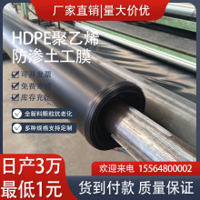 HDPE高密度聚乙烯膜防渗土工膜0.4mmPE膜沼气池防潮层