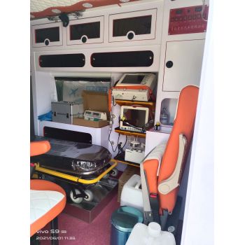 忠县120救护车带呼吸机转运-合理收费