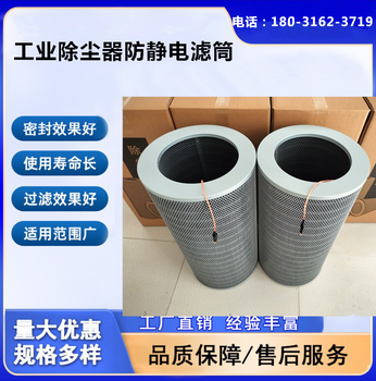 除塵器防靜電濾筒工業(yè)抗靜電粉塵濾芯靜電空氣過濾器