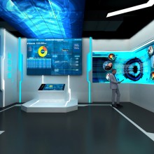 天津原筑展览-数字智能展厅-多媒体交互展厅设计施工