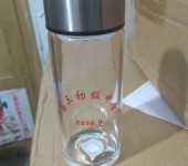 西安单层希诺高硼硅玻璃杯泡茶清莹透明礼品杯可激光刻字