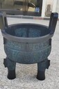 中原西安青銅器鑄造廠大小克鼎（圓形三足銅鼎）做字銷售