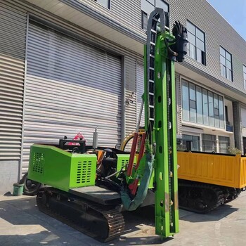 光伏樁潛孔鉆機(jī)挖機(jī)底盤行走液壓戈壁灘光伏打樁機(jī)