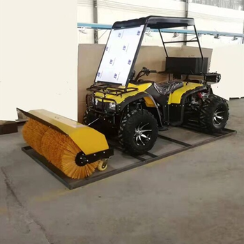 路面積雪清除設(shè)備汽油掃雪車小型座駕式沙灘車掃雪機(jī)