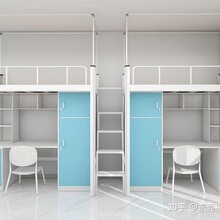 學(xué)生宿舍連體公寓床定制學(xué)生連體公寓床宿舍組合床尺寸圖片