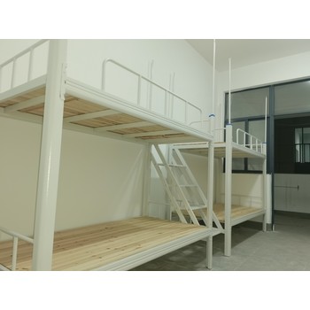 兩連體上下鋪學生床四人間宿舍連體上下鋪鐵架床連體雙層鐵架床