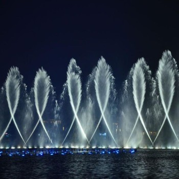 广场旱式喷泉定制设计小篮天环境提供城市水景工程服务