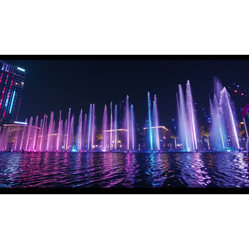 重慶商業(yè)街水景景觀廣場(chǎng)旱地音樂噴泉小籃天環(huán)境