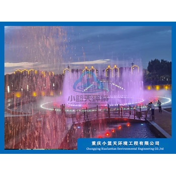 四川景觀水簾安裝-拉線水簾廠家-鋼絲水簾-小籃天