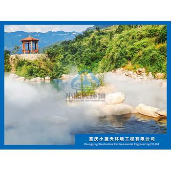 重慶噴泉搭配噴霧造景設(shè)備-人造霧氣效果-小籃天