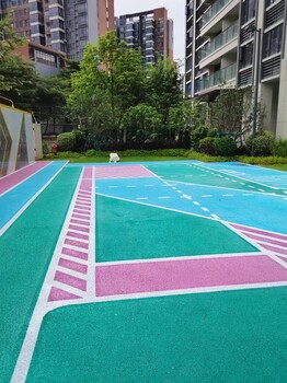 河池小區(qū)透水混凝土施工廣西透水地坪本地施工隊透水混凝土公司