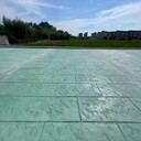 百色小區(qū)壓花路面包工包料施工青灰色壓模地坪材料批發(fā)廠家