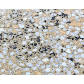 贛州彩色洗砂藝術(shù)地坪天然礫石聚合物地面施工公司