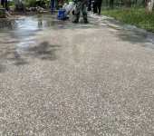 杭州砾石地坪施工团队海洋砾石洗砂面地坪施工公司