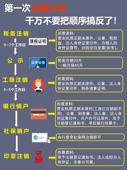 次注銷公司，千萬不要把順序搞反了??