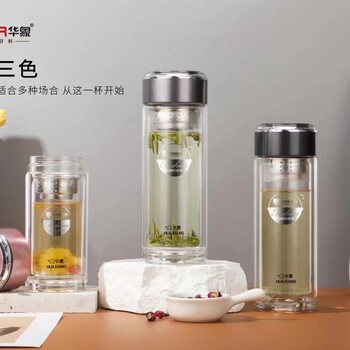 西安玻璃杯牌子，雙層/單層透明水晶茶杯，做字留念品