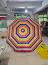 西安大型戶外洋傘，七色彩虹雨晴傘，宣傳展示涼亭傘做字