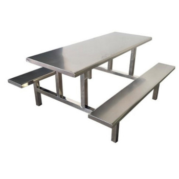 不锈钢八人位食堂餐桌餐桌使用范围广稳固