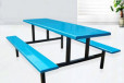 广州食堂用餐桌椅玻璃钢制造可定制不同的颜色